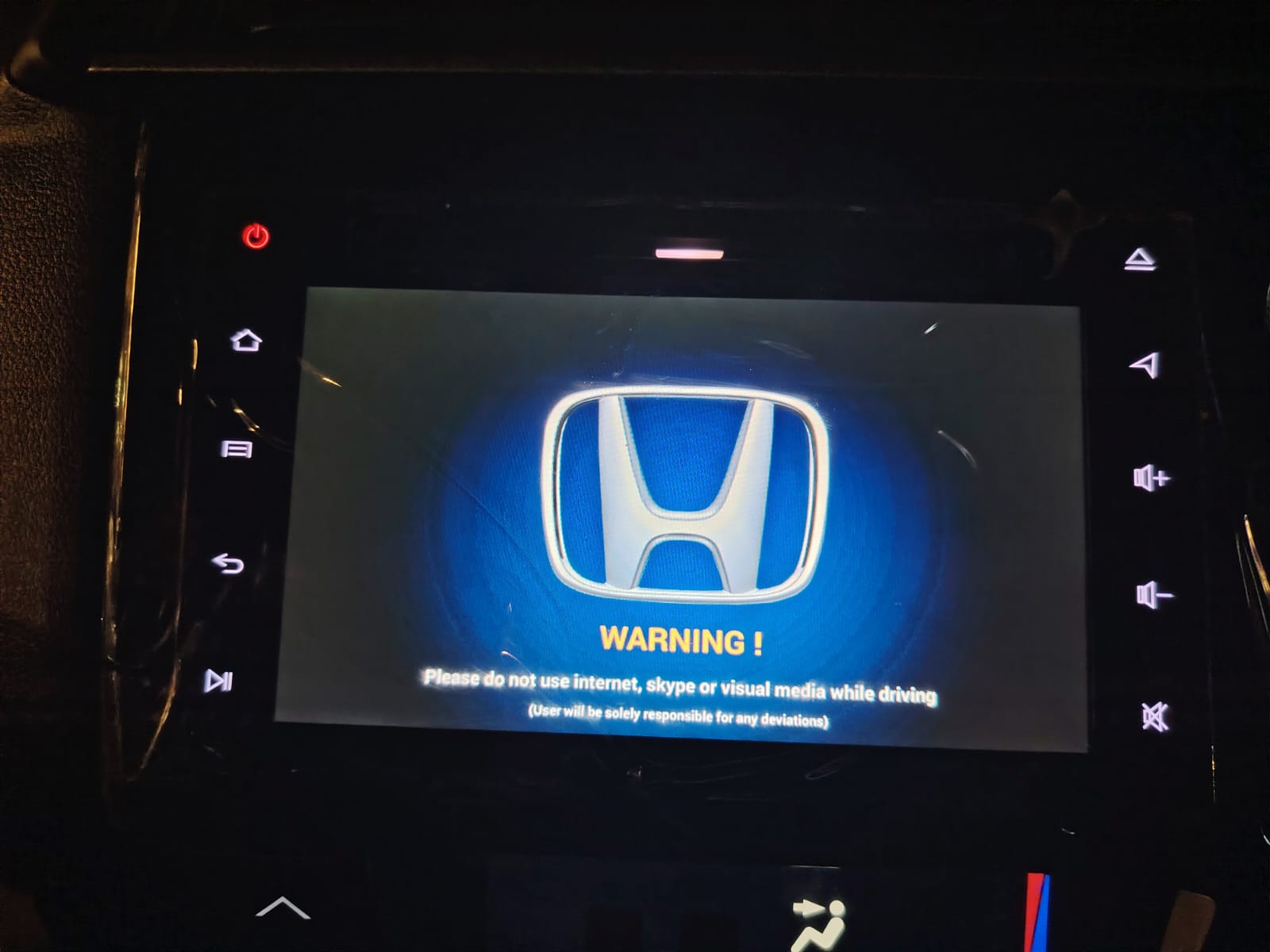 Head Unit Stuck On Honda Logo